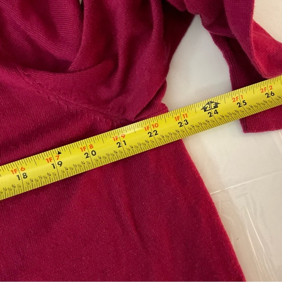 Lane Bryant Long Sleeve Cardigan Maroon - Picture 4 of 5